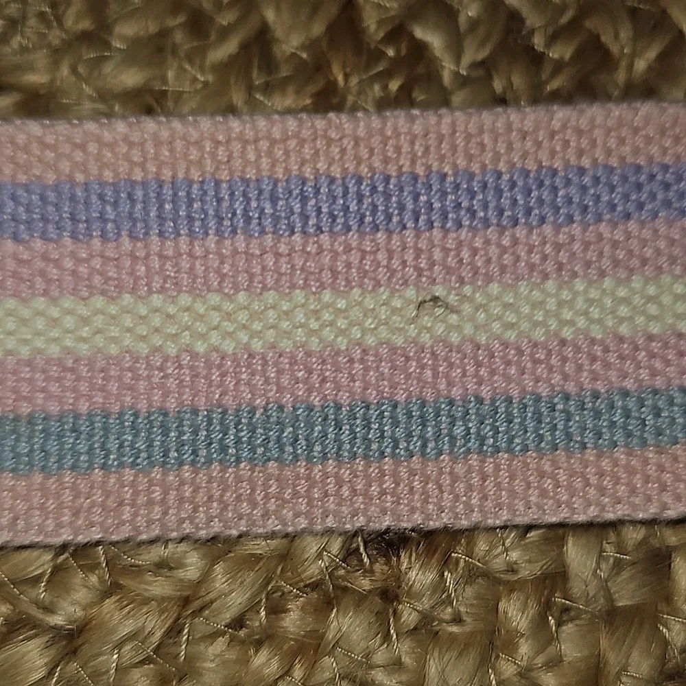 Posey Rainbow Pastel Striped Gate Transfer Belt 48